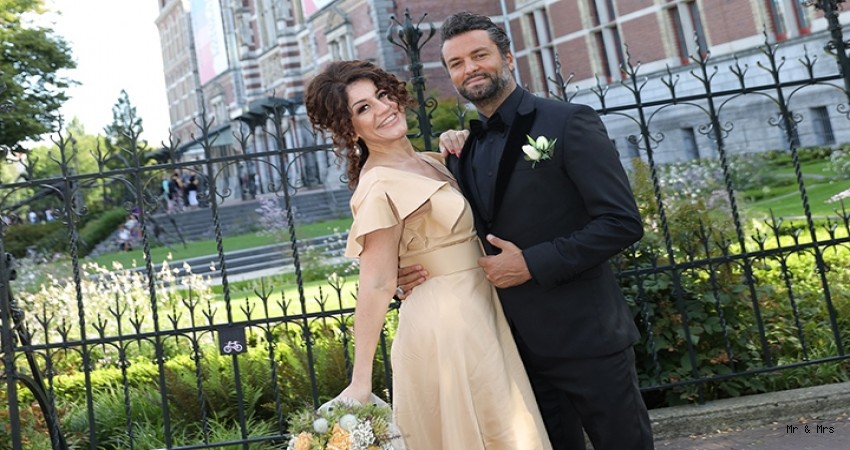Banu Noyan ve Ata Çağlayan Amsterdam'da evlendi