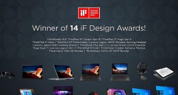 Lenovo ürünleri inovatif tasarımlarıyla ödüle doymuyor