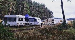 Konforlu bir karavan kampı