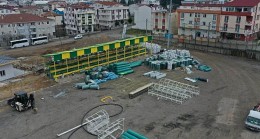 Darıca Nene Hatun Stadı’nda yoğun tempo