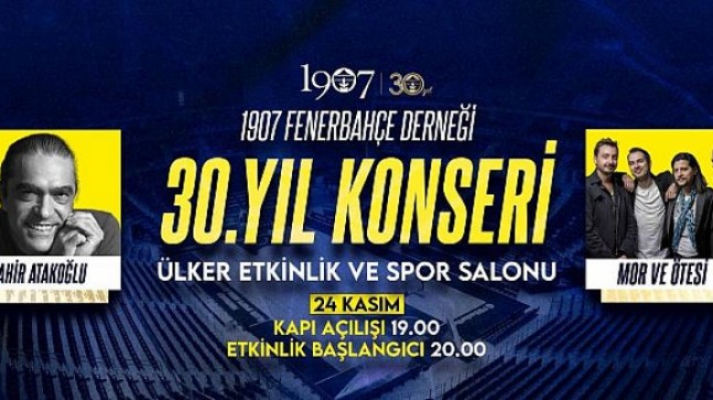 1907 Fenerbahçe Derneği’nden 30’uncu Yıla Özel Konser