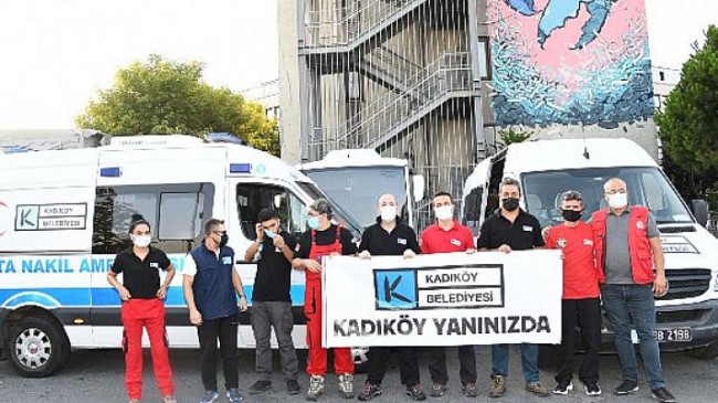 Kadıköy orman yangınlarıyla mücadeleye destek için üçüncü ekibini yolculadı