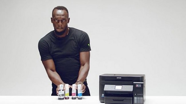 Epson, 90 tasarruflu yazıcıyı dünyanın en hızlısı Usain Bolt ile tanıtacak