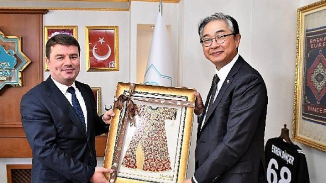Güney Kore Cumhuriyeti Ankara Büyükelçisi Won Ik Lee, Başkan Dinçer’i ziyaret etti