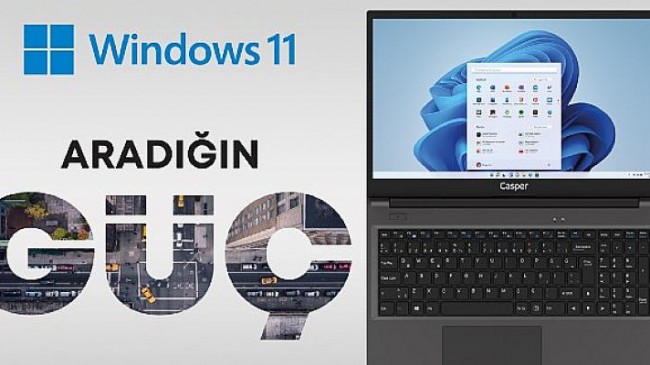 YENİ Windows 11’li Casper Bilgisayarlar Raflarda Yerini Aldı!