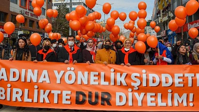 Vanlı Kadınlar ‘ŞİDDETE DUR’ diye Haykırdı