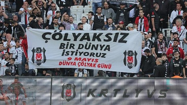 Beşiktaş-Fenerbahçe Derbisinde Anlamlı Pankart