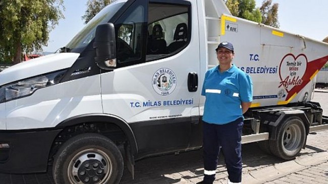 Milas Belediyesi Tarihinde İlk Kasın Kamyon Şoförü Göreve Başladı
