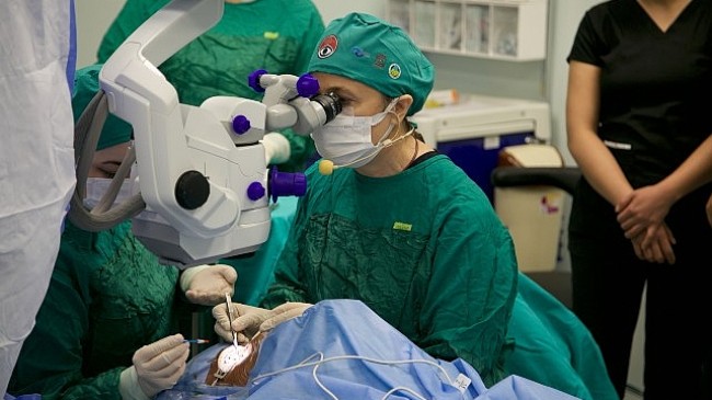 Göz hekimleri Ankara'da 4 gün boyunca canlı yayında 70 ameliyat yapacak