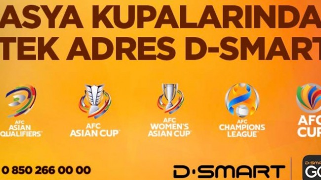 Asya Futbol Turnuvaları 4 yıl boyunca D-Smart’ta