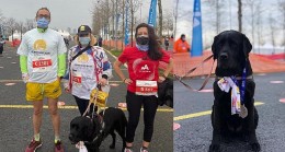 N Kolay Yarı Maratonu’nda Rehber Köpekler için Koştular