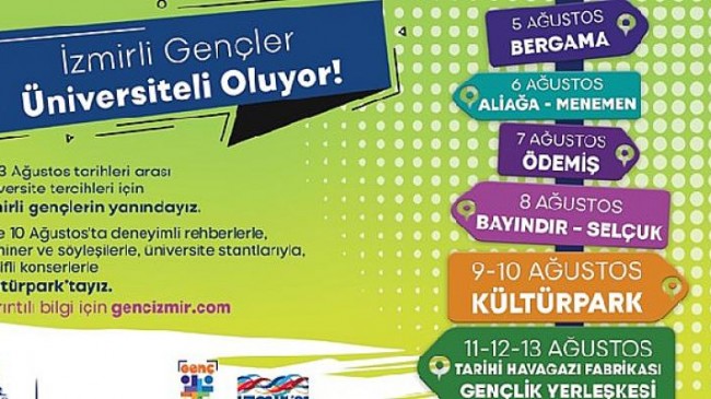 İzmir Büyükşehir Belediyesi üniversite tercihinde gençleri yalnız bırakmıyor