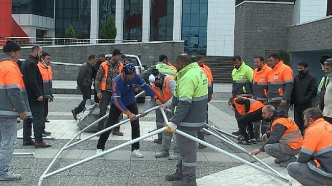Canik Belediyesi, olası afetlere karşı AFAD iş birliğiyle personeline eğitim verdi.
