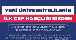 Efes Selçuklu Yeni Üniversitelilerin İlk Harçlıkları Belediyeden