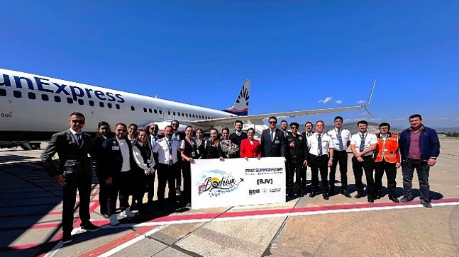 Milas-Bodrum Havalimanı, sezonun ilk dış hat uçuşlarını karşıladı