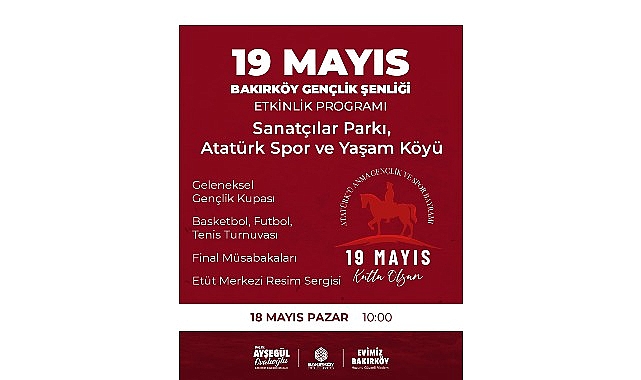 Bakırköy Belediyesi, 19 Mayıs Atatürk’ü Anma, Gençlik ve Spor Bayramı