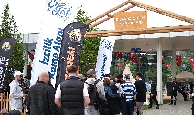 Büyükşehir Belediyesi’nin EnFest Gençlik Festivali kapsamında Milli İrade Meydanı’nda kurduğu