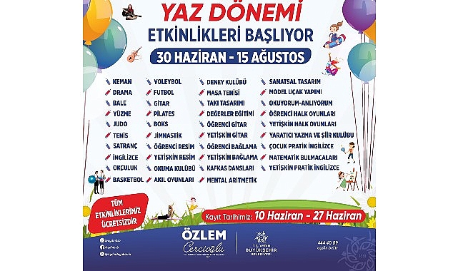 Aydın Büyükşehir Belediyesi her yıl olduğu gibi bu yılda her
