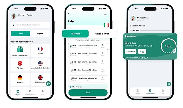 Kaspersky eSIM Store, uluslararası seyahatler için yeni bir bağlantı çözümüdür.