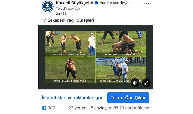 Kocaeli’nde bu yıl 17’ncisi düzenlenen Sekapark Altın Kemer Yağlı Güreşleri,