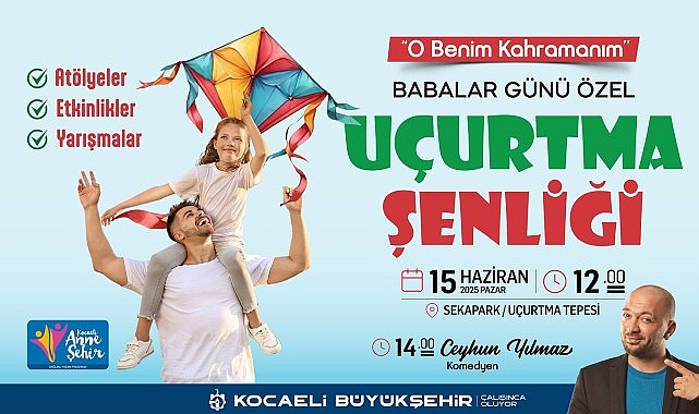 Büyükşehir Belediyesi, Babalar Günü’ne özel olarak 15 Haziran Pazar günü