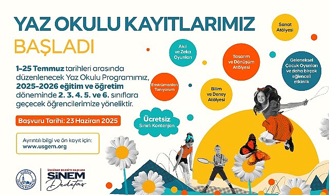 Üsküdar Belediyesi tarafından çocuklara öğretici ve eğlence dolu bir yaz