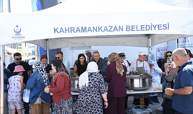 Kahramankazan Belediyesi ekipleri, dayanışma ve paylaşma kültürünü yaşatmak amacıyla ilçe