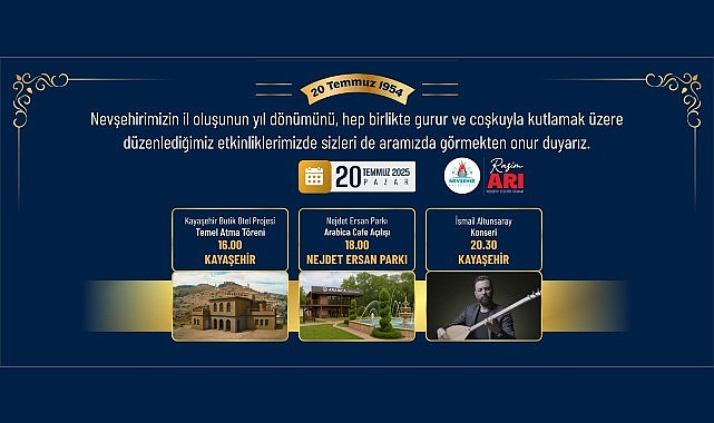 Nevşehir’in il oluşunun 71.