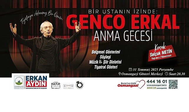 Osmangazi Belediyesi, 2024 yılında hayatını kaybeden Türk tiyatrosunun usta ismi
