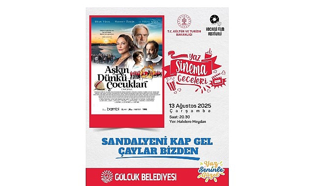 Gölcük Belediyesi tarafından Yaz Sinema Geceleri etkinlikleri, 13 Ağustos Çarşamba
