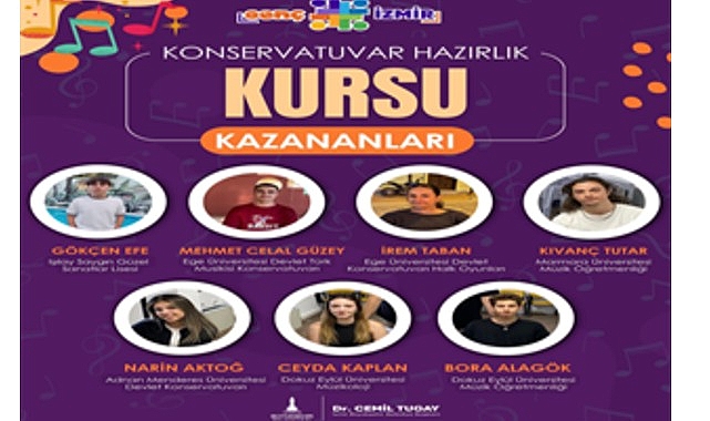 İzmir Büyükşehir Belediyesi’nin açtığı Genç İzmir Konservatuvar Hazırlık Kursu’na katılan