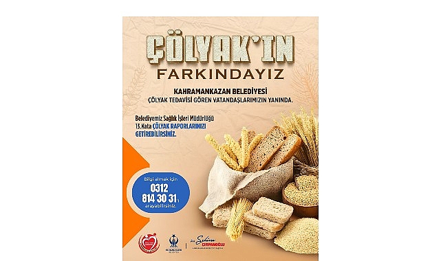 Kahramankazan Belediyesi, çölyak hastalarının temel beslenme ihtiyaçlarına duyarlılıkla yaklaşarak hayata