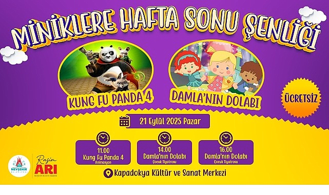 Nevşehir Belediyesi Kültür ve Sosyal İşler Müdürlüğü tarafından hafta sonu