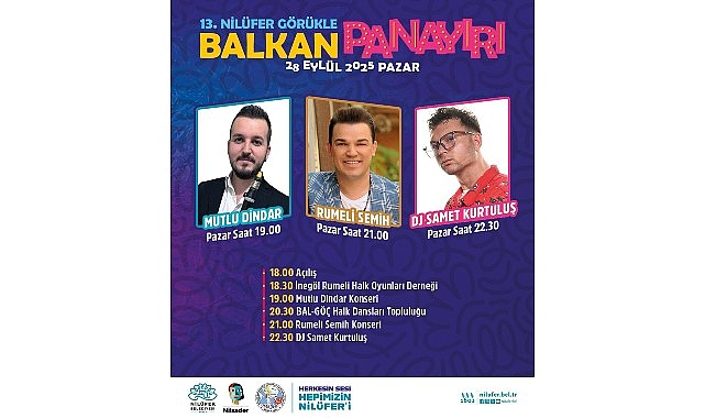 Balkan kültürü ve coşkusu Nilüfer’e taşınıyor.