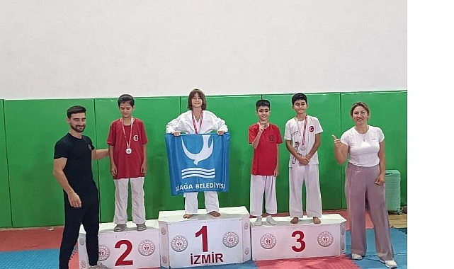 Aliağa Belediyesi Spor Okulları’nda eğitim gören karate öğrencileri, 30-31 Ağustos