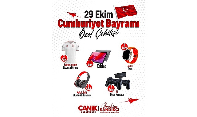 Canik Belediyesi, ilgiyle takip edilen ve vatandaşları birbirinden özel hediyelerle