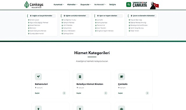 Çankaya Belediyesi, dijital çağın hızını dikkate alarak yenilenen web sitesini
