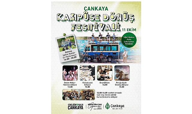 Çankaya Belediyesi, 11 Ekim'de Uğur Mumcu Parkı’nda düzenleyeceği “Kampüse Dönüş