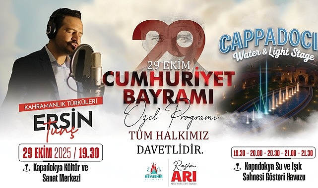 29 Ekim Cumhuriyet Bayramı dolayısıyla Nevşehir Belediyesi tarafından çeşitli etkinlikler