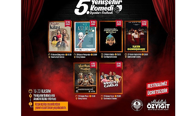 Mersin Yenişehir Belediyesi, bu yıl düzenlediği kültür ve sanat etkinliklerine