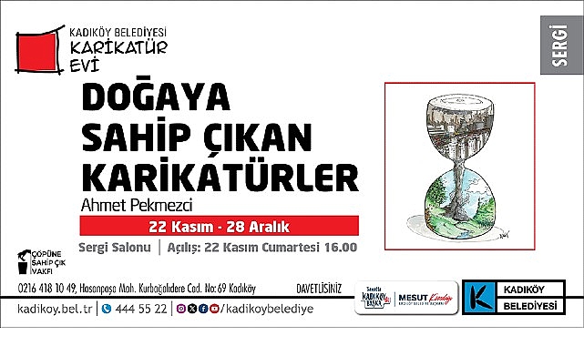Mimar karikatürist Ahmet Pekmezci’nin çevre, tüketim ve atık sorunlarını ele