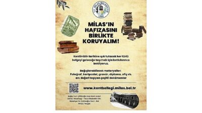 Milas Belediyesi, kentimizin belleğine ışık tutacak önemli bir projeyi hayata