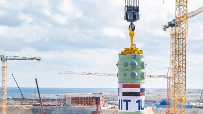 Rusya Devlet Nükleer Enerji Kuruluşu Rosatom’un Mısır’da inşa ettiği El-Dabaa
