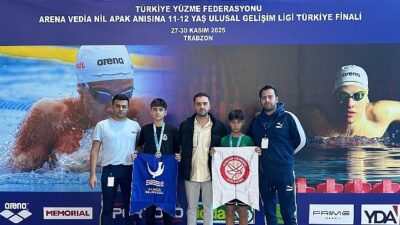 Adını Türkiye’nin en iyileri arasına yazdıran Aliağalı yüzücüler, Trabzon’da yapılan