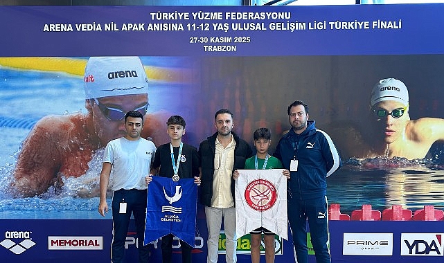 Adını Türkiye’nin en iyileri arasına yazdıran Aliağalı yüzücüler, Trabzon’da yapılan
