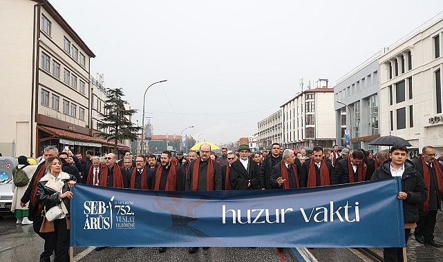 Bu yıl "Huzur Vakti" temasıyla düzenlenen Hazreti Mevlana'nın 752.