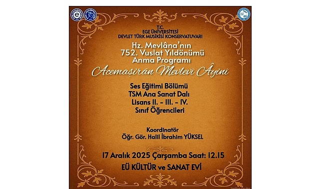 Ege Üniversitesi (EÜ) düzenlediği etkinliklerle üniversitenin sanatsal gücünü toplumla buluşturmaya