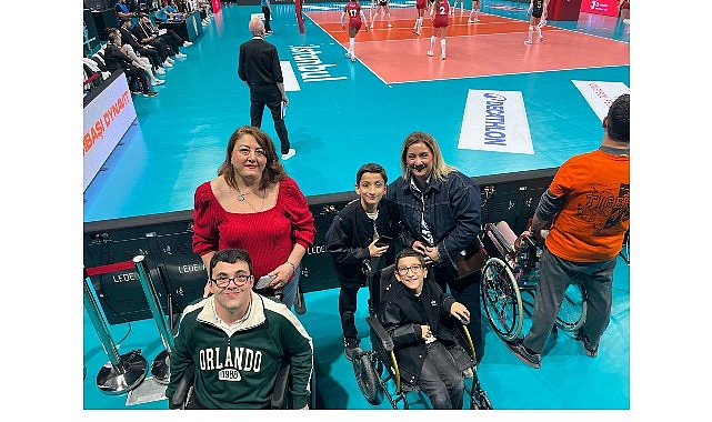 Maltepe’nin engelsiz çocukları, Eczacıbaşı–Galatasaray kadınlar voleybol karşılaşmasında unutulmaz bir gün
