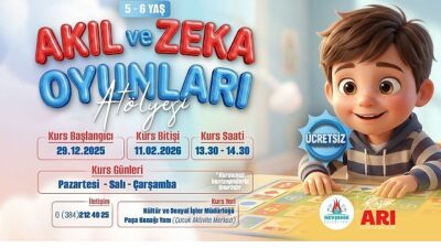 Nevşehir Belediyesi tarafından 05 - 06 yaş çocuklarına yönelik Akıl