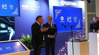 Etkinlik kapsamında IAEA Genel Direktörü Rafael Mariano Grossi ile bir